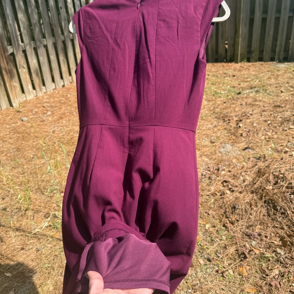 The Limited Eggplant/Purple Size 0 Midi Dress. Business Casual/Night Out - Picture 3 of 8